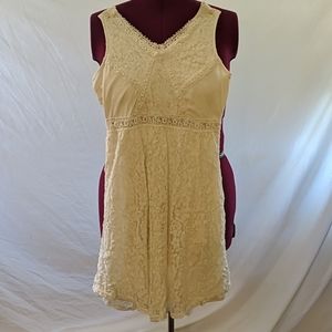 Ivory white lace dress size small self esteem